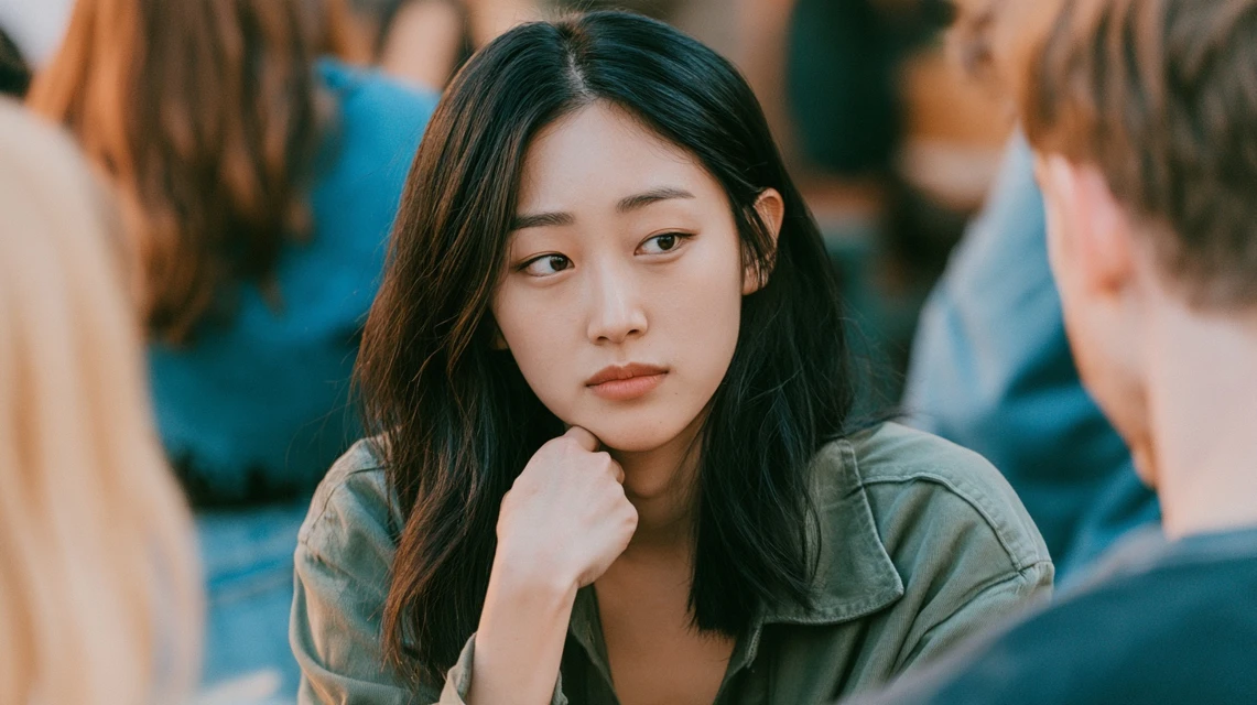 자꾸 부담스러운 요청을 하는 회원과 거리를 두려는 모습