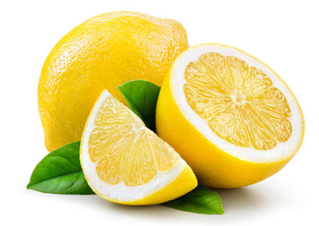 상큼하게 노랗게 잘 익은 레몬