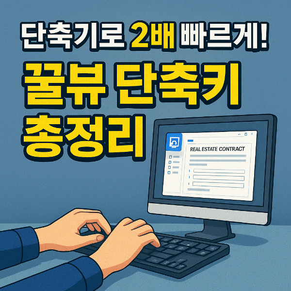 꿀뷰 단축키 썸네일 이미지입니다.