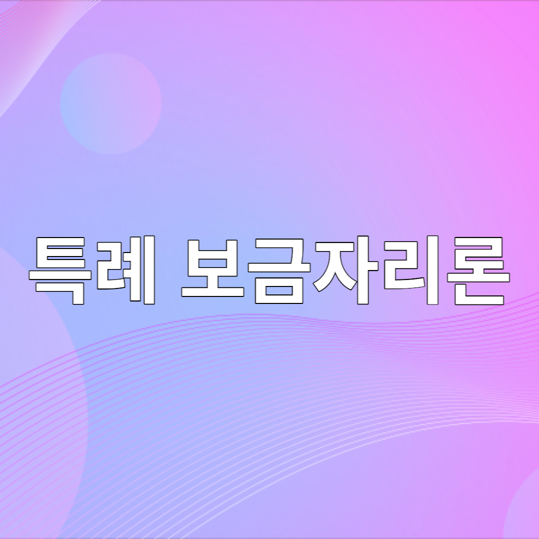 특례보금자리론