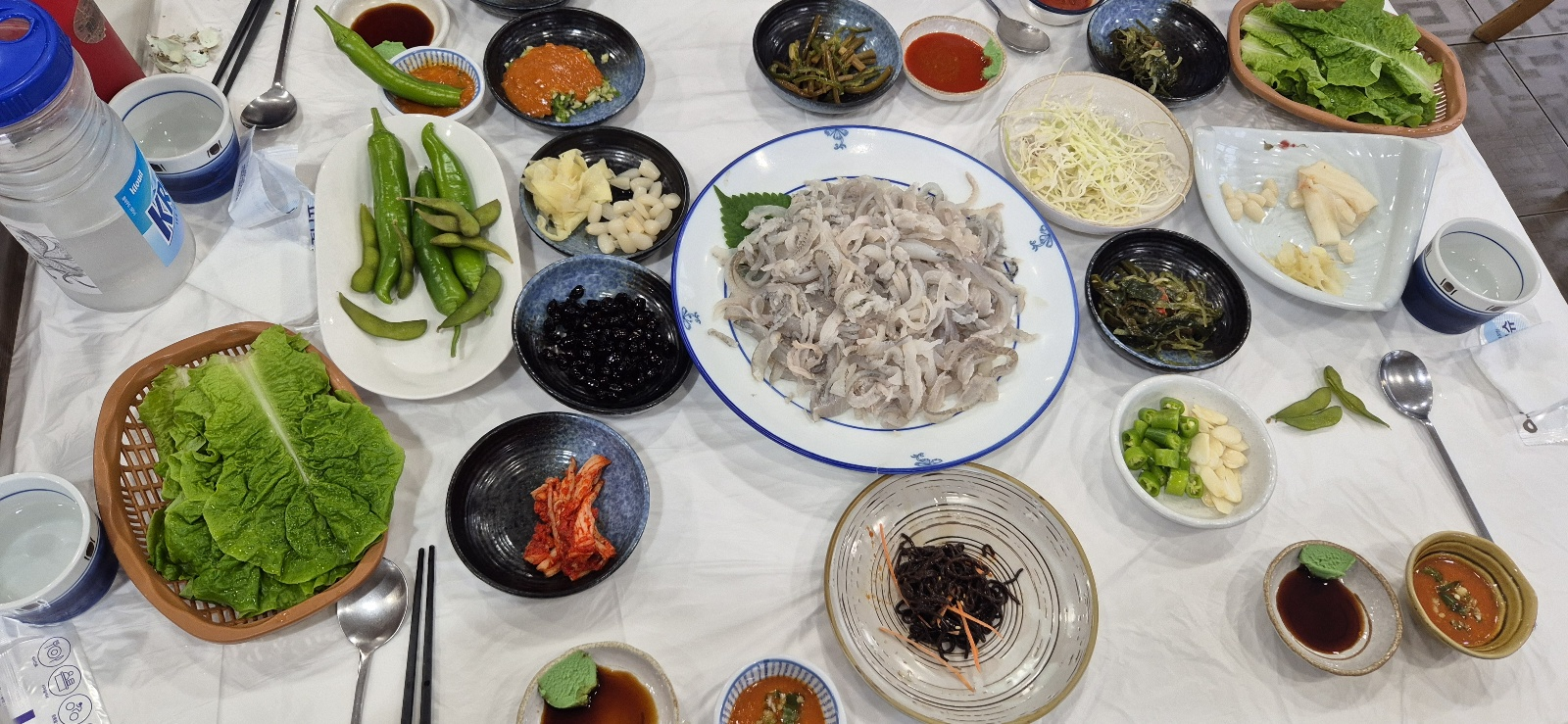 도다리 세꼬시 상차림