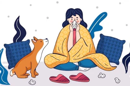 겨울철 알레르기 피부염으로 가려움과 건조함이 나타나는 피부 상태7