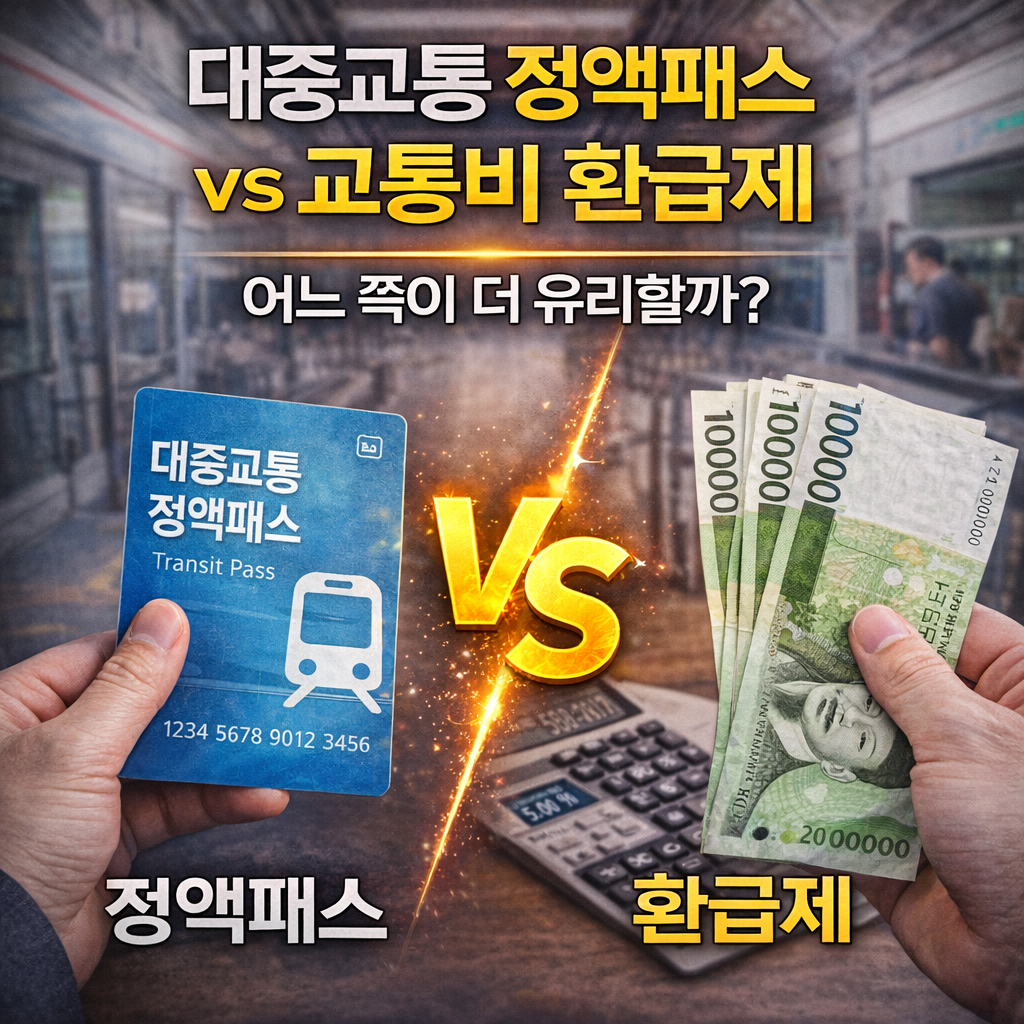 대중교통 정액패스 vs 교통비 환급제, 어느 쪽이 더 유리할까