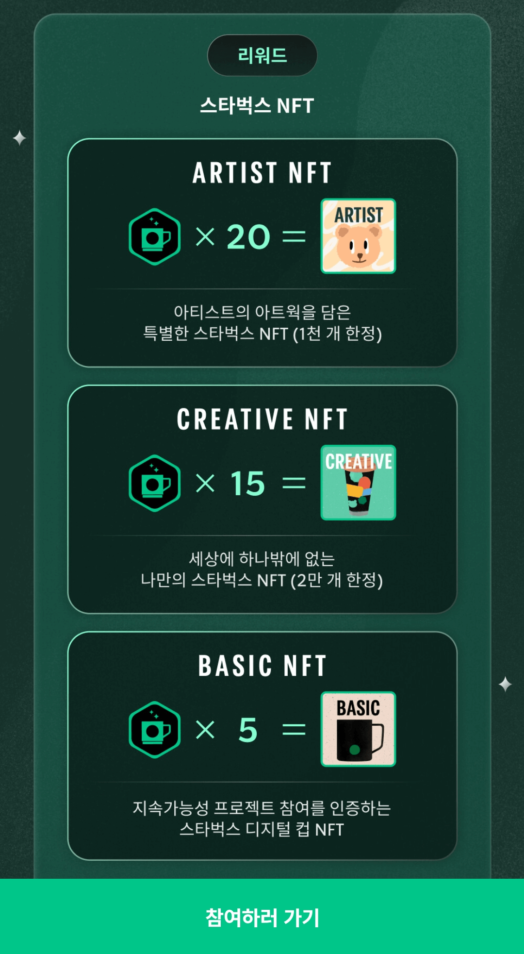 스타벅스-나만의-스타벅스NFT-받는방법-개인컵사용하기-스타벅스,NFT에코프로젝트-'STARBUCKS STAR★LIGHT’-아시아최초론칭