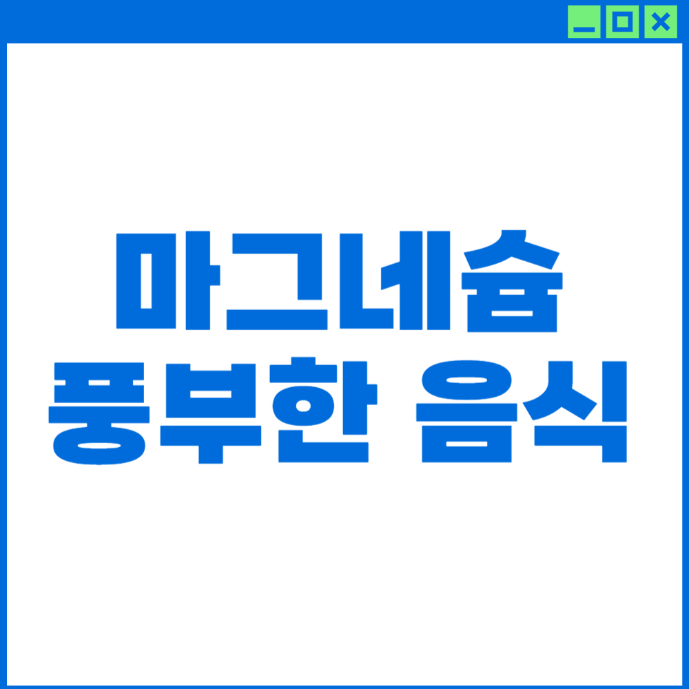 마그네슘이-풍부한-음식