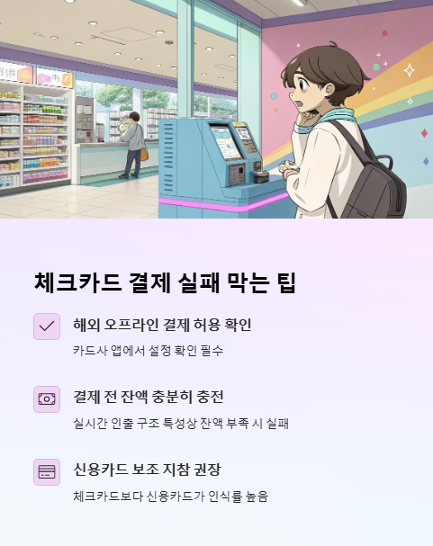 체크카드 결제 실패 막는 팁
