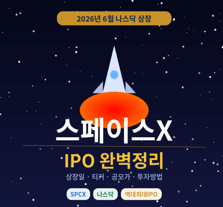 스페이스X 상장일&middot;공모가&middot;티커 - 2026년 IPO 완벽 정리