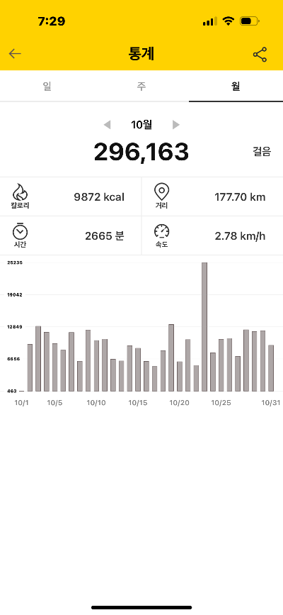 임신-전-꾸준한-운동-캐시워크-월별기록