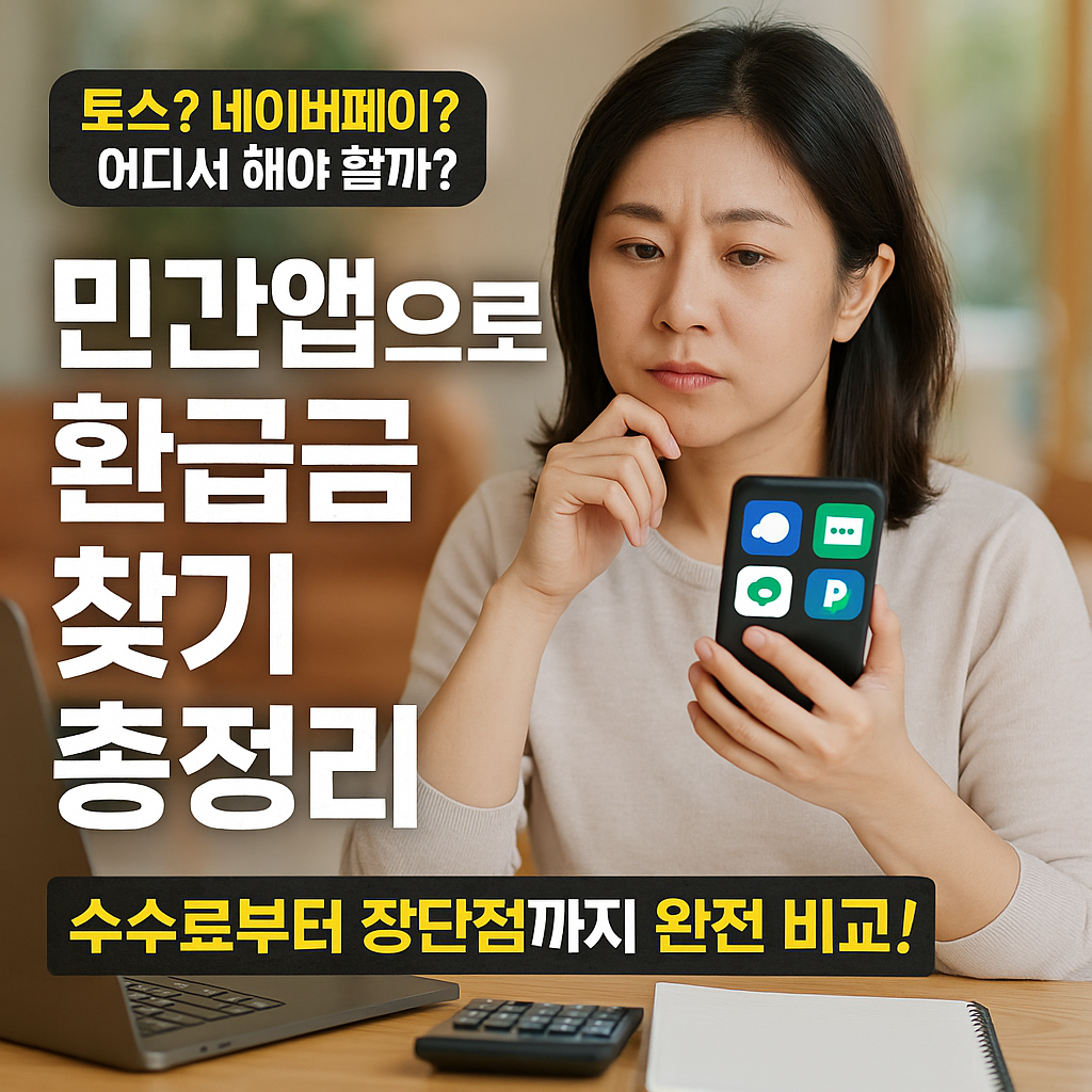 민간앱으로 환급금 찾기 총정리