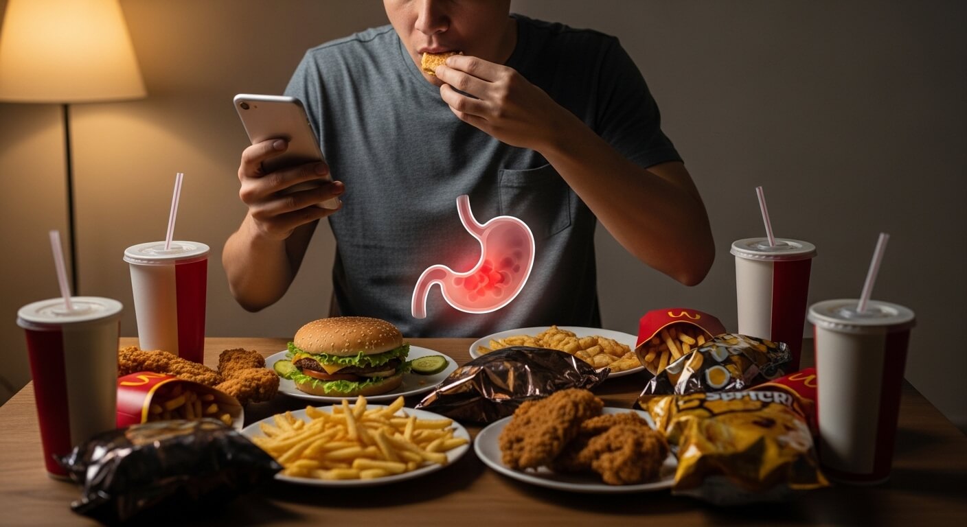 잘못된 식습관이 만드는 위장 부담