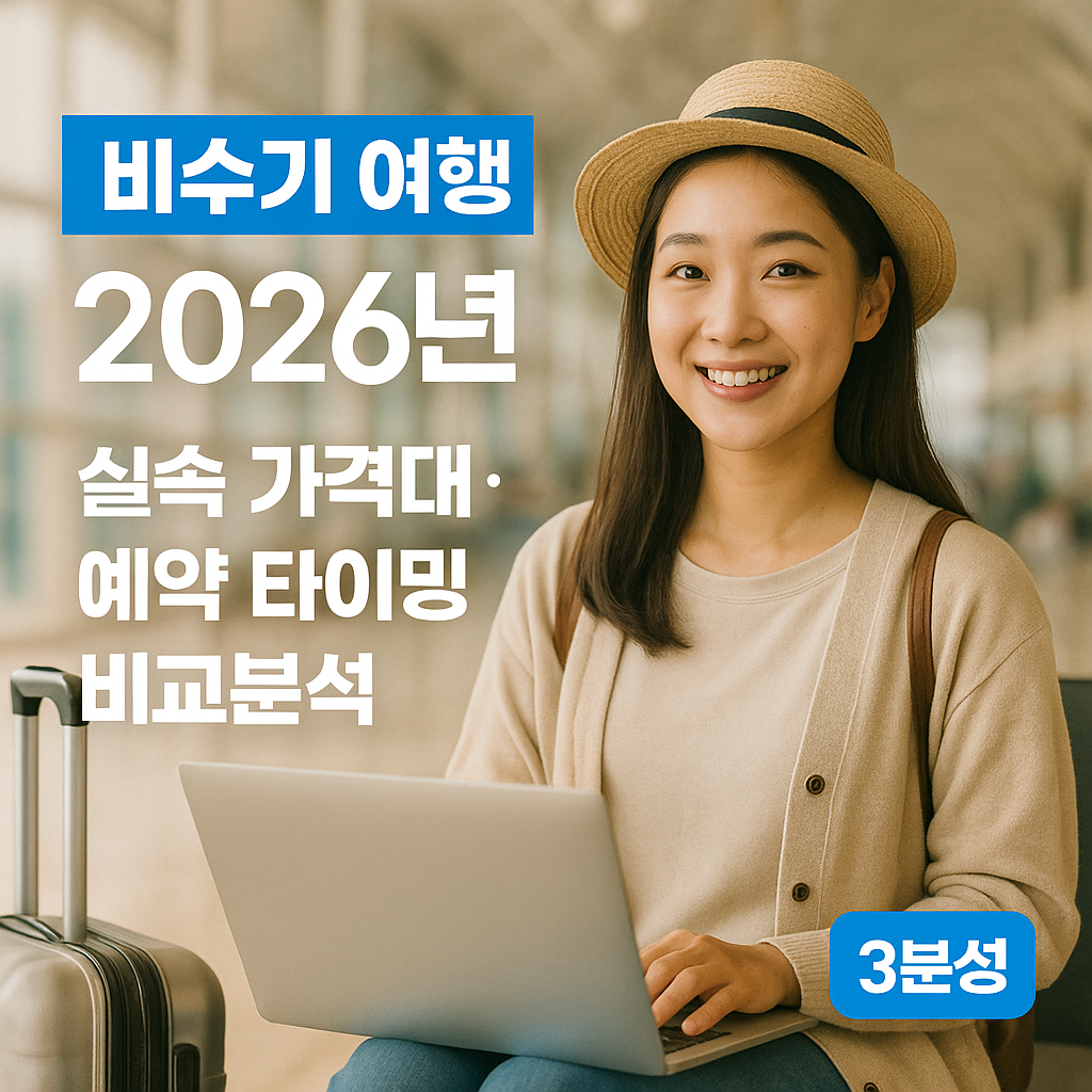 비수기 여행 2026년 | 실속 가격대·예약 타이밍 비교분석