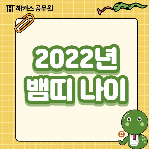 2025 뱀띠 나이 53년 65년 77년 89년 01년생 정리_5