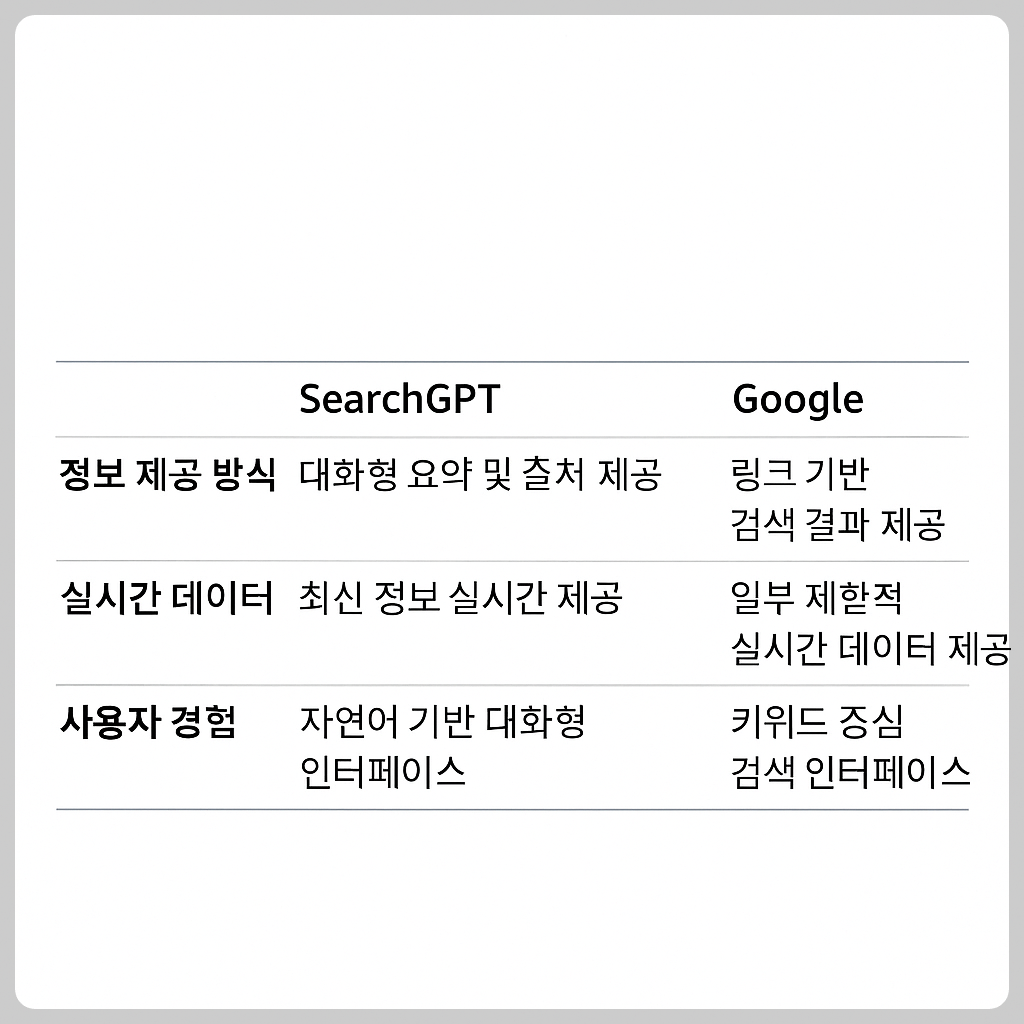 AI 검색의 혁신: ChatGPT와 SearchGPT 통합이 바꾼 검색의 미래