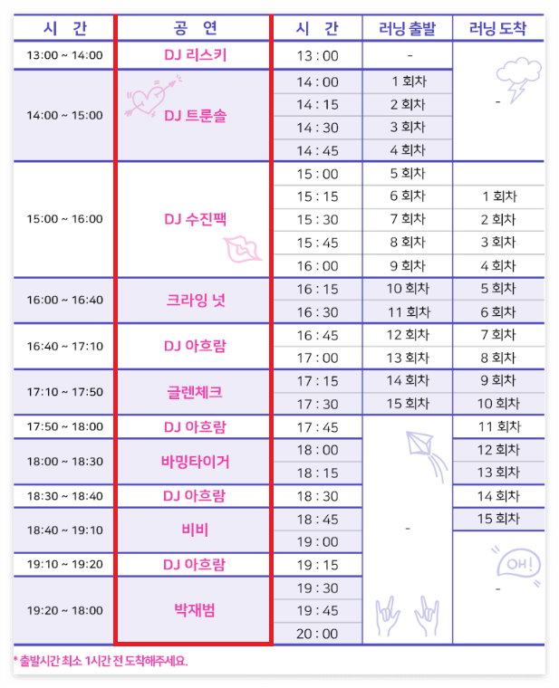 컬러런 (THE COLOR RUN) 라인업 및 티켓예매