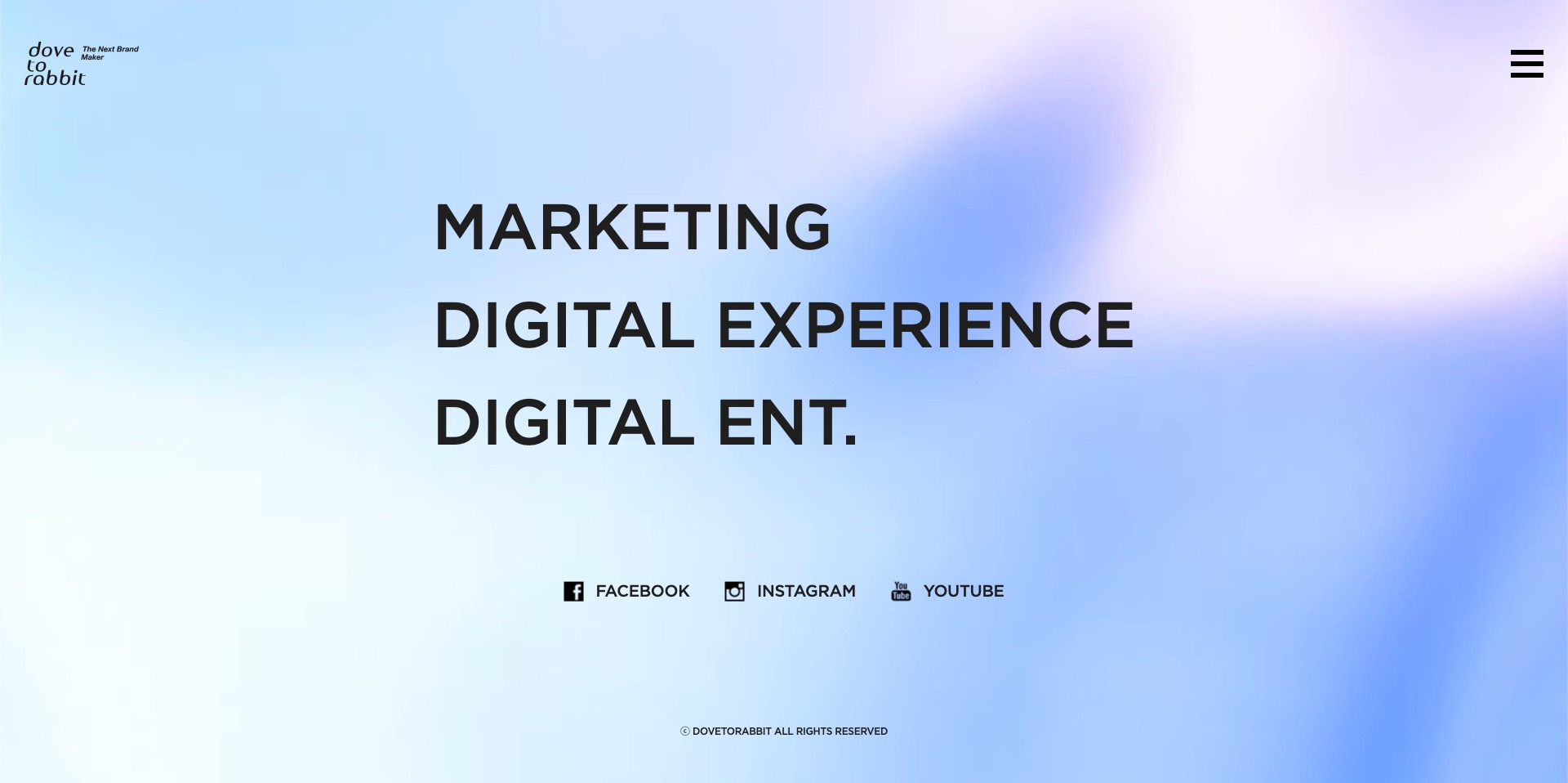 도브투래빗 홈페이지 디자인