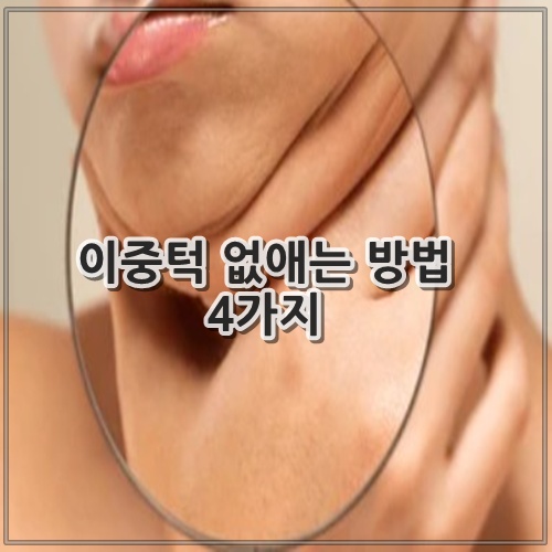 이중턱 없애는 방법 4가지