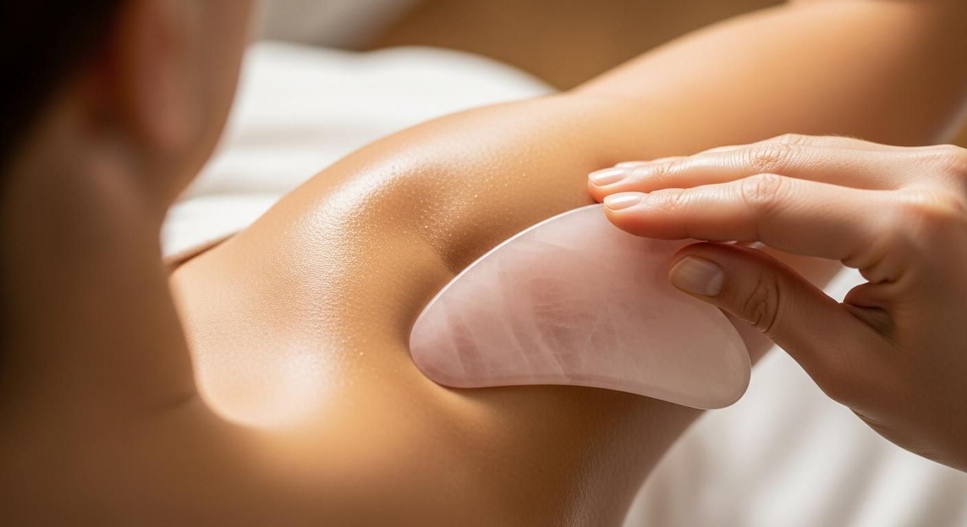 팔뚝살 괄사 마사지