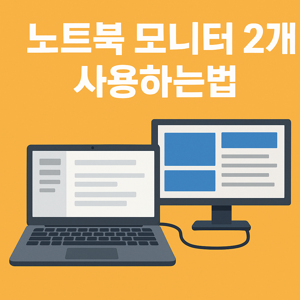 노트북 모니터 2개 연결