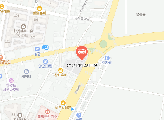 함양시외버스터미널 위치