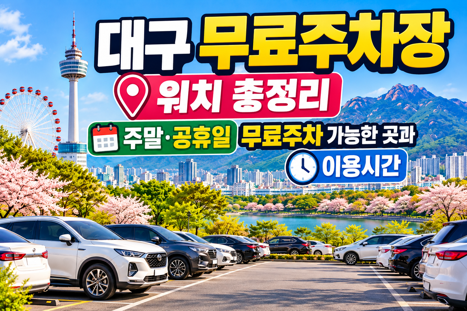 대구 무료주차장 위치 총정리｜주말&middot;공휴일 무료주차 가능한 곳과 이용시간 관련 사진