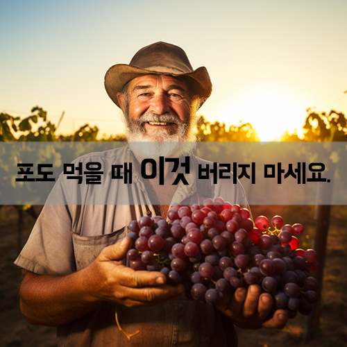 a farmer holding grapes