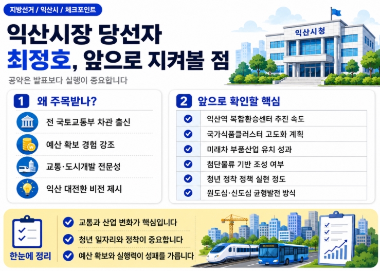 익산시장 당선자 최정호 프로필 공약 총정리