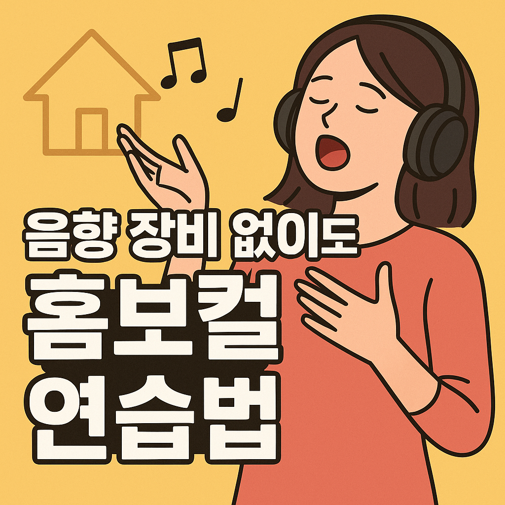 음향 장비 없이도 가능한 홈보컬 연습법 사진