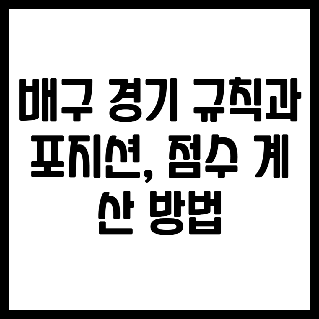배구 경기 규칙과 포지션, 점수 계산 방법