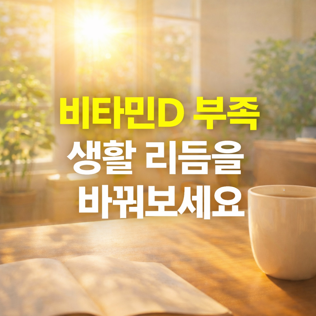 비타민D 부족이 만든 피로의 악순환, 생활 리듬을 바꿔보세요