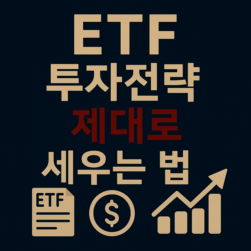 ETF 투자전략, 제대로 세우는 실전 설계법