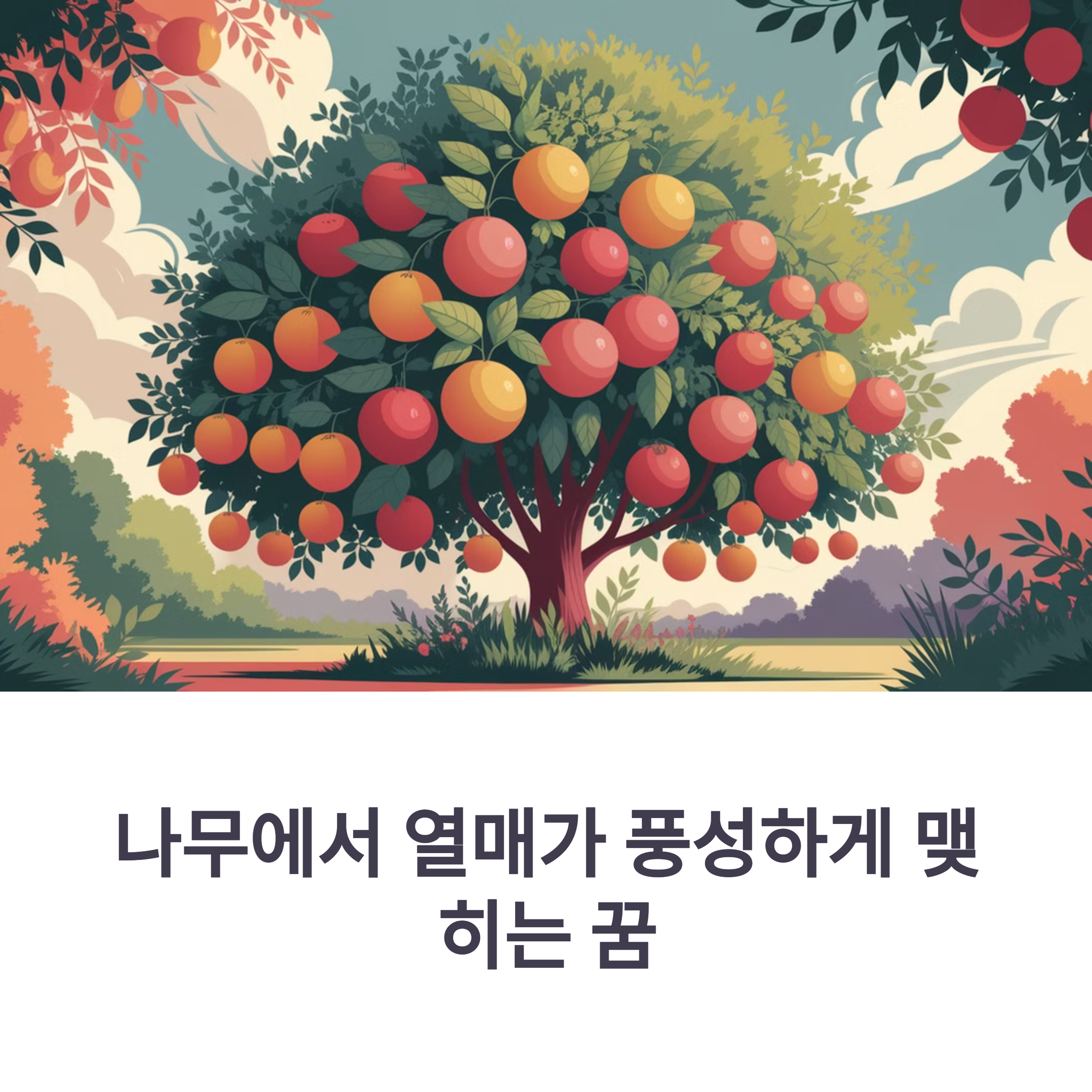 나무에서 열매가 풍성하게 맺히는 꿈