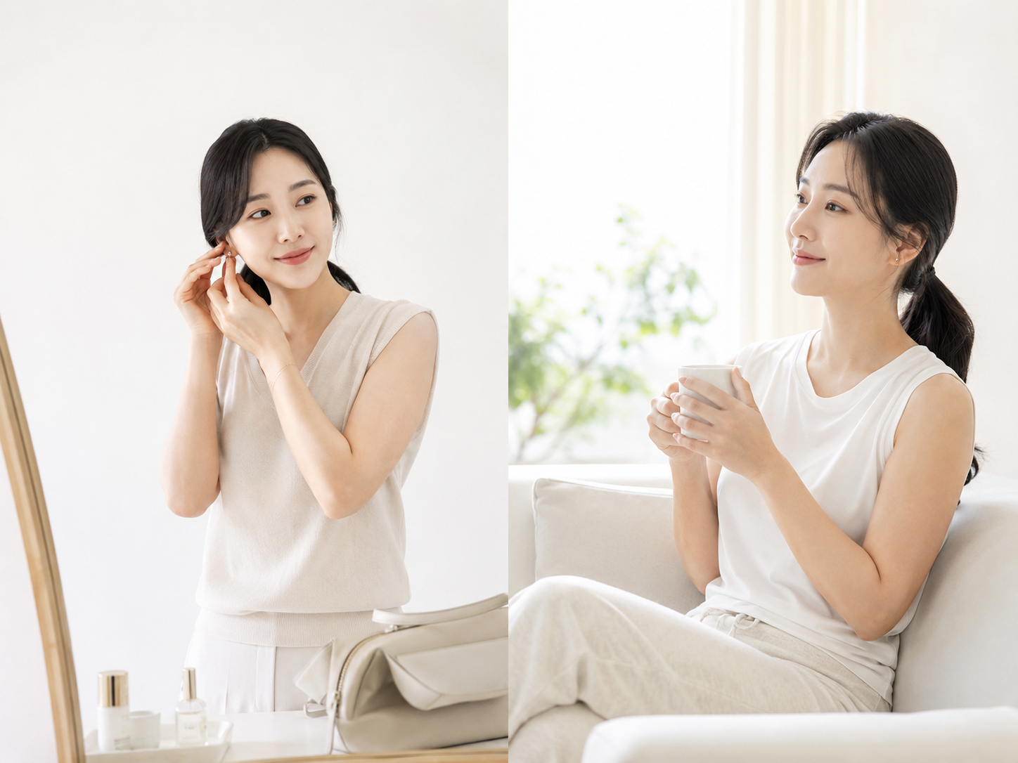 날씬한 상체 라인