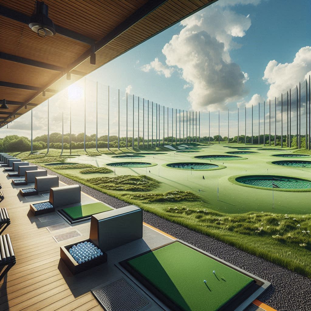 실외골프연습장 배경