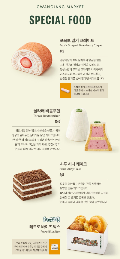 스타벅스 광장마켓점 케이크 이미지