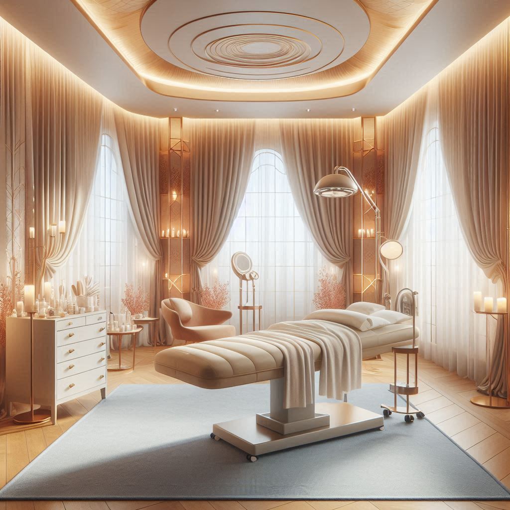 피부,체형관리 샵 배경