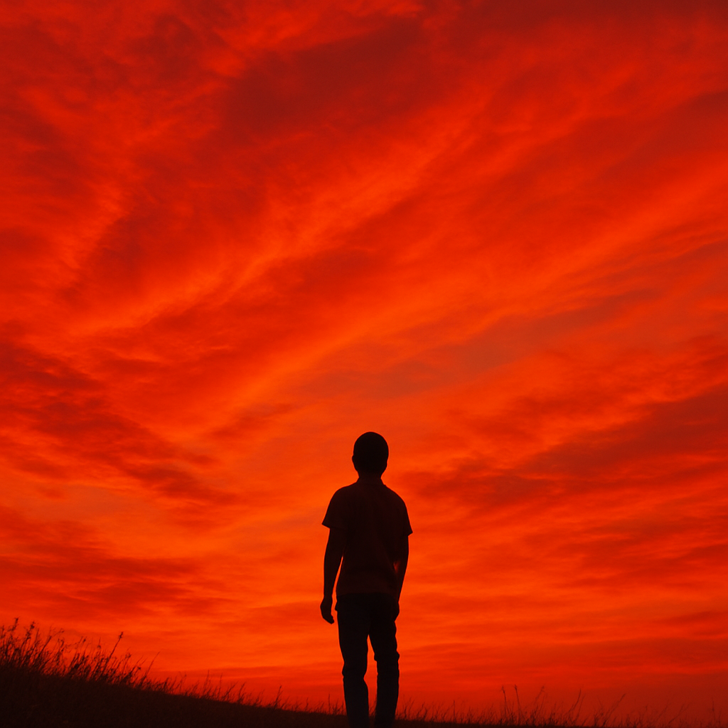 붉은 하늘이 나오는 꿈 해몽