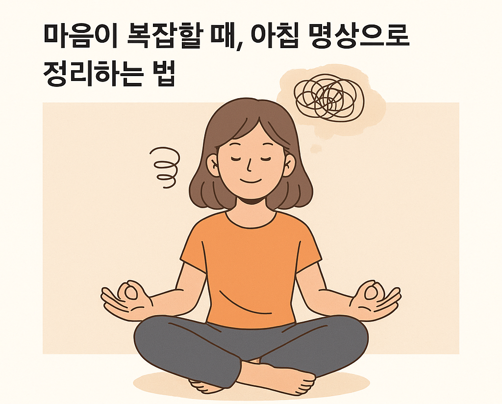 마음이 복잡할 때, 아침 명상으로 정리하는 법