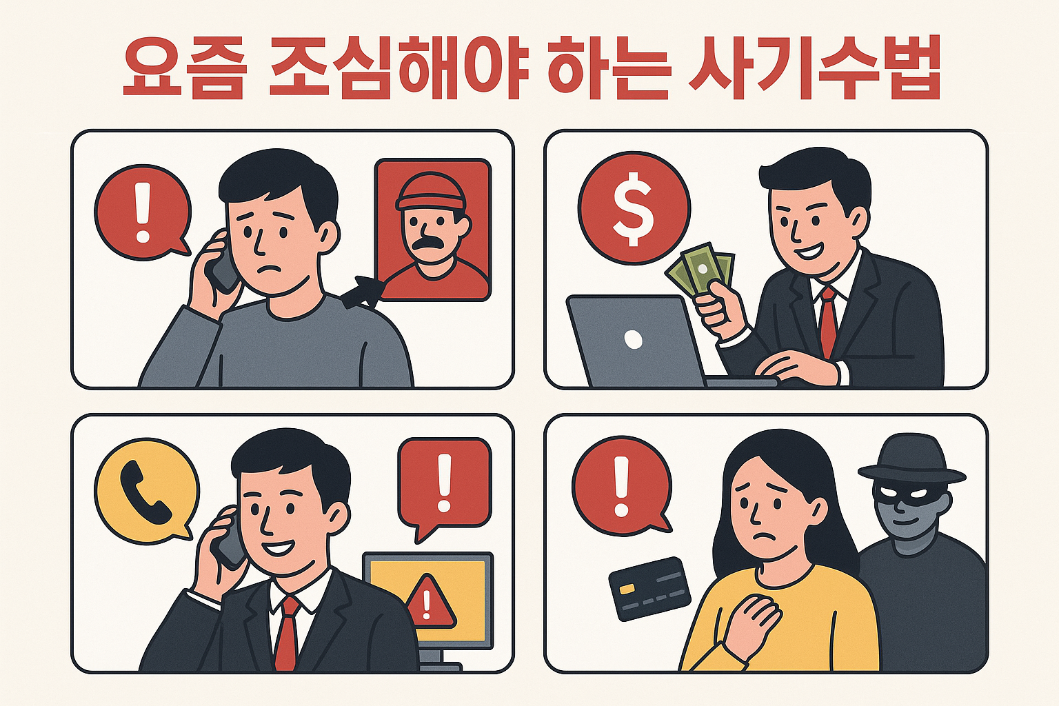 요즘 조심해야 하는 사기수법