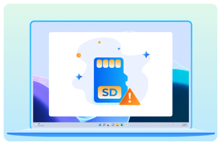 손상된 메모리 카드