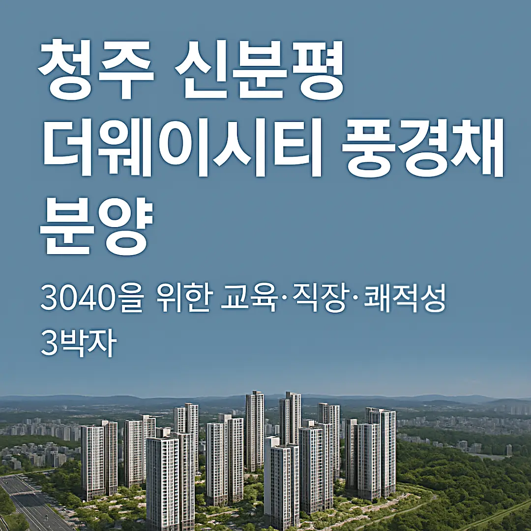 신분평 더웨이시티 풍경채 분양