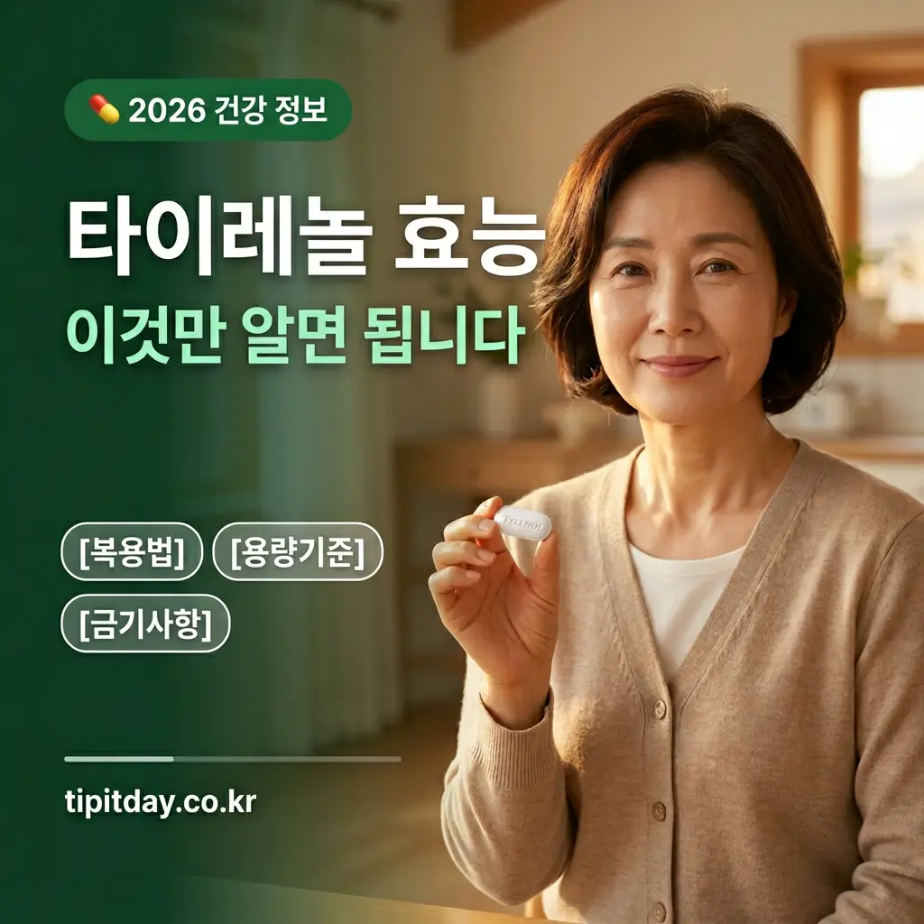 타이레놀 효능 복용법 용량