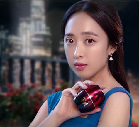 고혼진 화장품 모델 김민정 사진