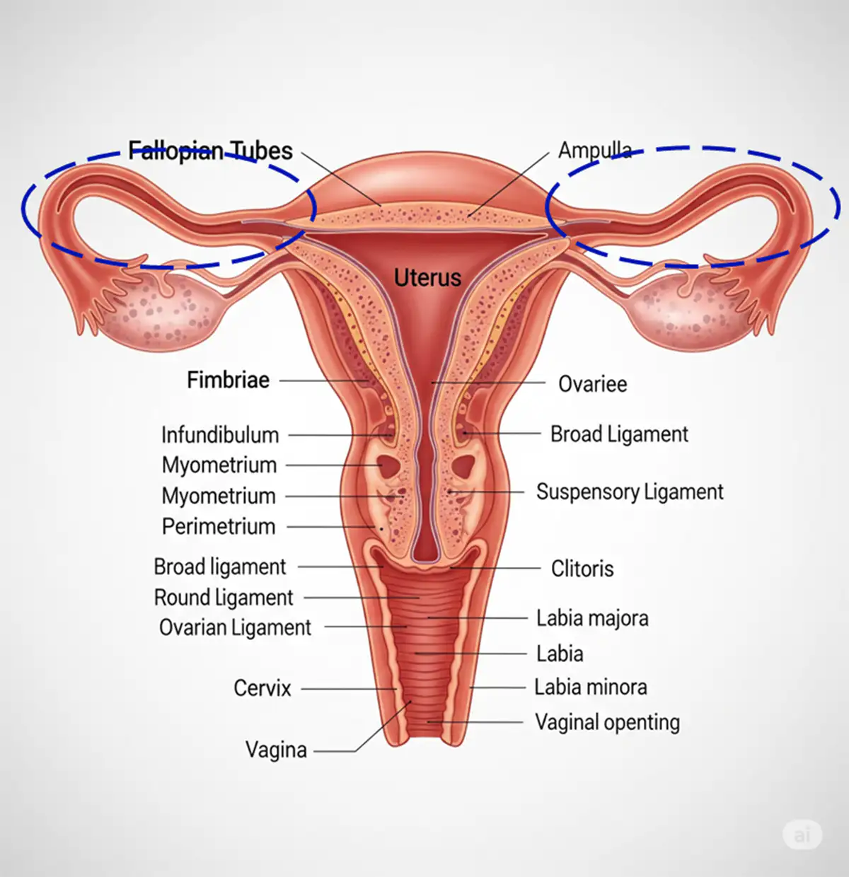 난관(Fallopian-tube)-해부하적-위치를-설명하는-이미지