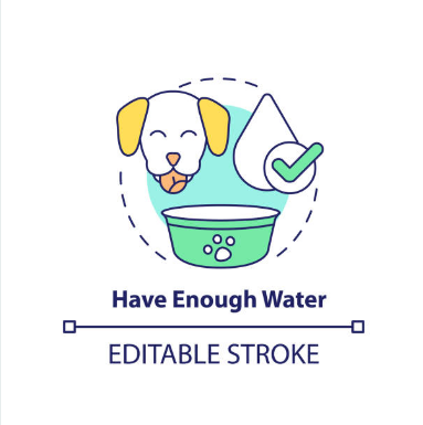 물그릇은 시원한 곳에 2개 이상 배치하고, 하루 2회 이상 교체