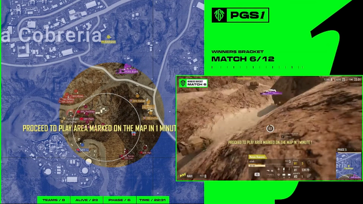 다나와는 능선지역에서 나비와 교전을 극복해내지 못하고 6번째 매치를 마무리하였습니다.