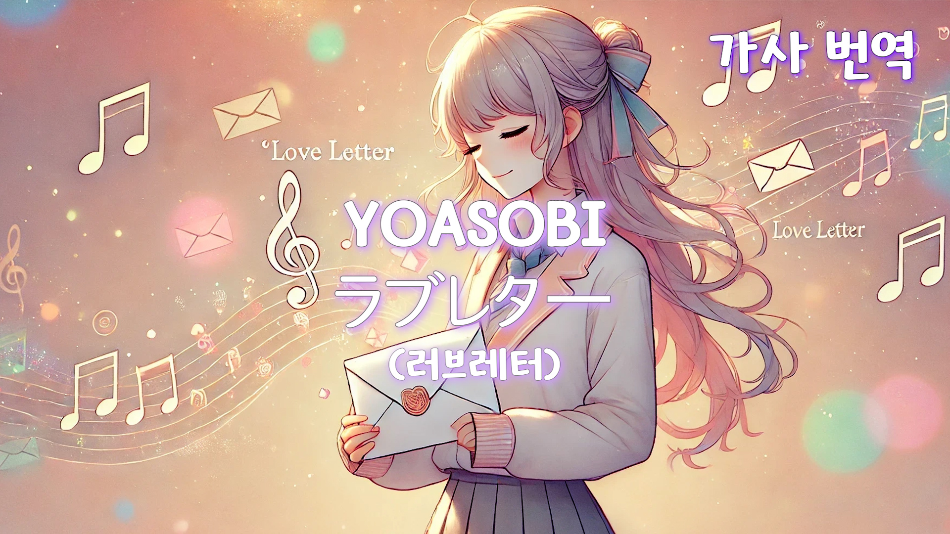 YOASOBI - ラブレター (러브레터) 가사 번역