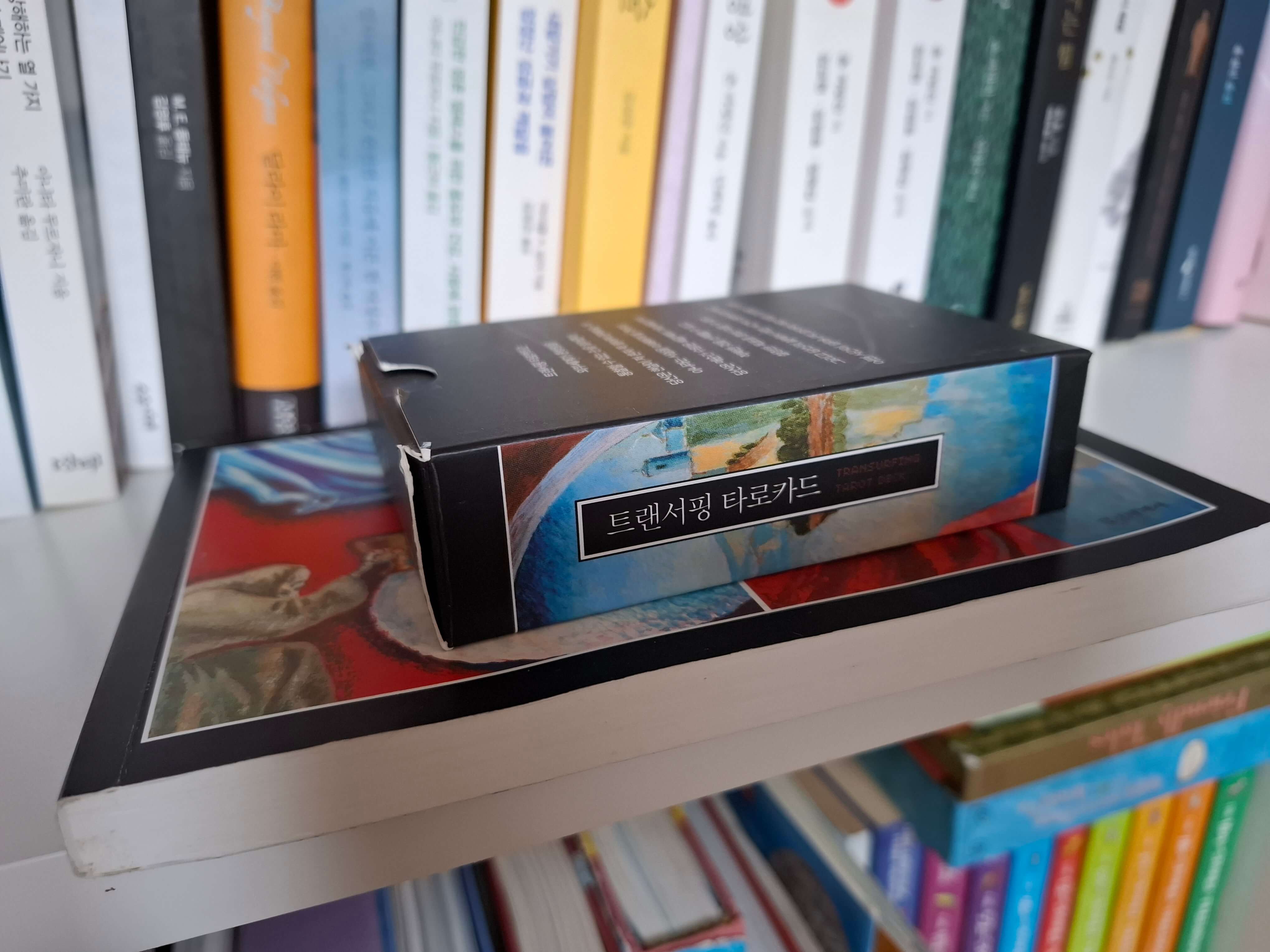 내 책장에 있는 트랜서핑 관련 서적들 사진