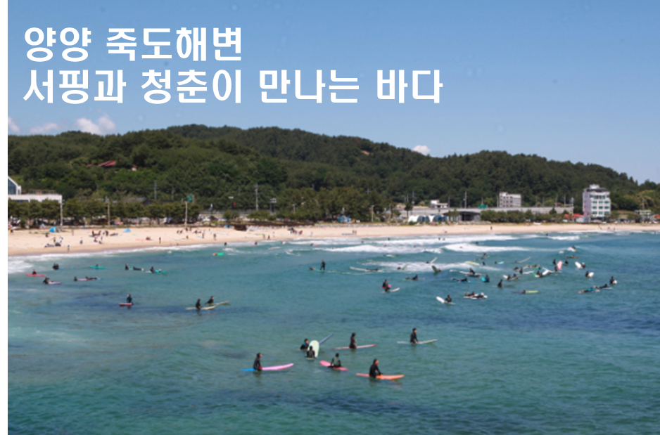MZ세대에게 인기 폭발! 양양 죽도해변, 서핑과 청춘이 만나는 바다