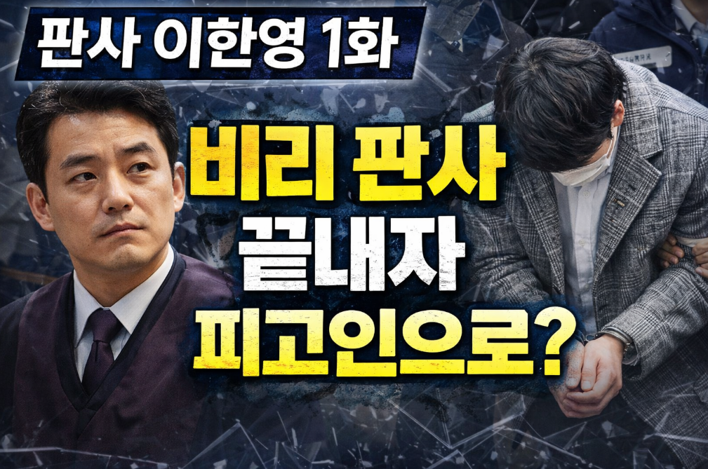 판사 이한영 1화 충격 반전, 비리 판사가 피고인석에?