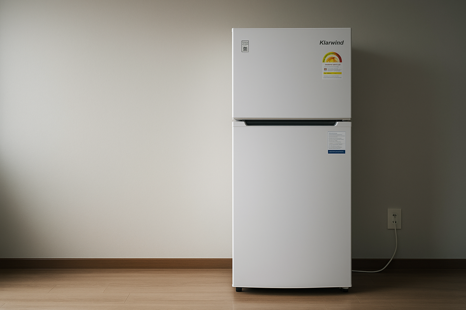 심플하고 세련된 캐리어 클라윈드 255L 냉장고 외관 전면